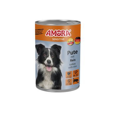 AMORA Dog Dose Sensitive Pute & Reis 12 x 400g (7,90€/kg)