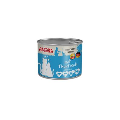 AMORA Cat Dose Fleisch pur Thunfisch 12 x 200g (11,63€/kg)