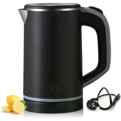 Wasserkocher Edelstahl - Mini-Reisewasserkocher - 0,8 L, 600W - Schnell und sicher