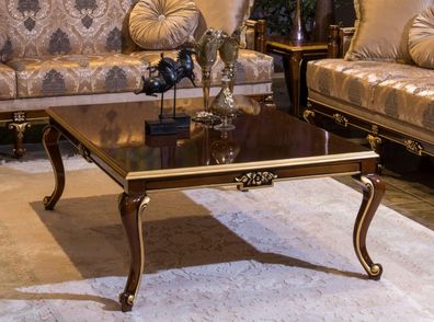 Luxus Couchtisch Braune Couchtische Wohnzimmer Holz Tisch Beistelltisch Möbel
