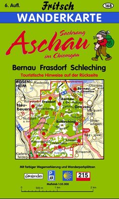 Aschau im Chiemgau. Bernau, Frasdorf, Sachrang, Schleching 1 : 35 000. Frit