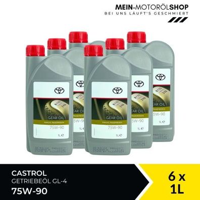 Toyota Gear Oil Manual Transmission 75W-90 6x1 Liter