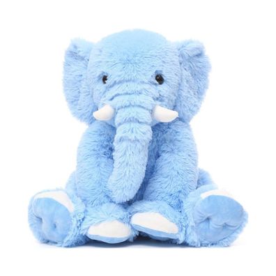 Elefant Kissen - blaues Plüschtier - Komfortpuppe