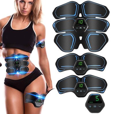 Bauchtrainer - EMS Gerät - ABS Training - USB - Blau