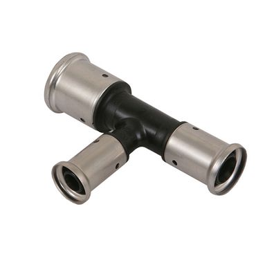 Henco T-Stück 2x reduziert PVDF-Pressfittings