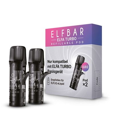 Elfbar Elfa Turbo Refillable Pod 0,8Ohm