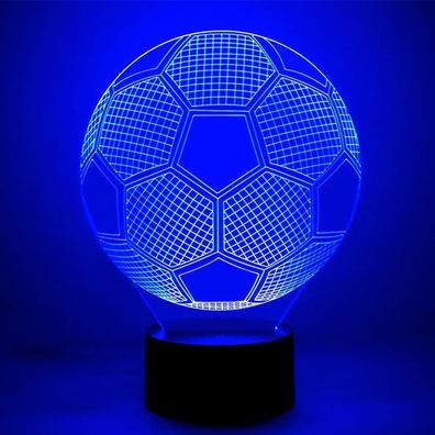 Fußballformige Nachtlampe - LED - USB-betrieben - Touch Control