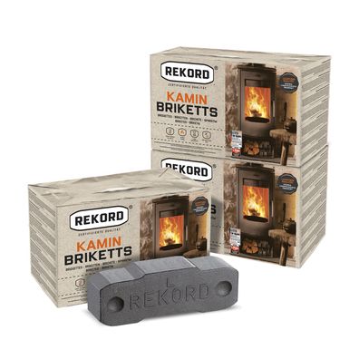 Rekord Braunkohlebriketts 10kg x 3 Paket 30kg