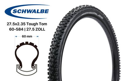 27.5 Zoll Fahrrad Reifen Schwalbe Tough Tom Active Line 27.5x2.35 MTB 60-584 K-Guard