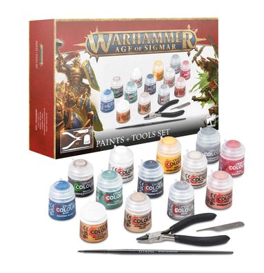 Warhammer Age of Sigmar Paints + Tools Set 80-17