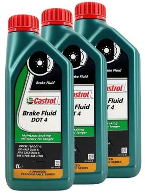 Castrol Brake Fluid DOT 4 3x1 Liter