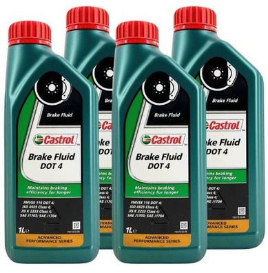 Castrol Brake Fluid DOT 4 4x1 Liter