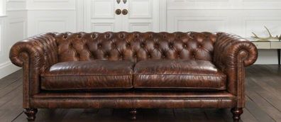 Chesterfield Ecksofa Couch Polster Garnitur Sofa Ecke Ledersofa Textil 161013-19