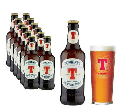 Tennent`s Lager Gluten Free-24 x 0,33L Glutenfreies Lager aus Schottland mit 5