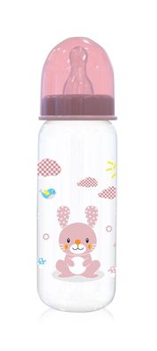 Baby Care Babyflasche Simple 250 ml Tiere, Sauger Größe 0 + , Deckel, ab Geburt