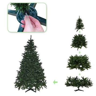 Künstlicher Weihnachtsbaum - künstlicher Weihnachtsbaum - 220 cm - Kunststoffsock