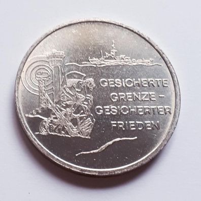 DDR NVA Grenztruppen Medaille Gesicherte Grenzen - Gesicherter Frieden