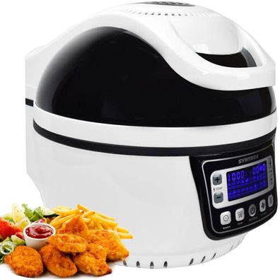 Turbo-Heißluftfritteuse Heißluftgarer Airfryer Küchenmaschine mit LED-Display 10