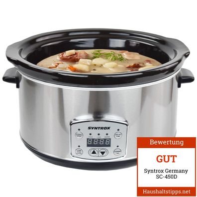 Digitaler Slow Cooker mit Timer 4,5 Liter - A-Ware/B-Ware: A-Ware