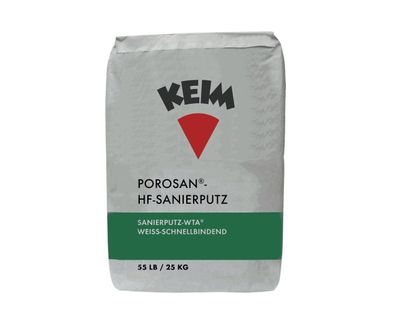 KEIM Porosan®-HF-Sanierputz 25 kg weiß