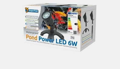 SuperFish Pond Power LED 6 Watt Unterwassserstrahler Koiteich Gartenteich Teich