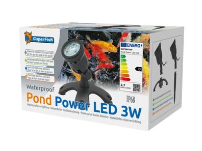 SuperFish Pond Power LED 3 Watt Unterwassserstrahler Koiteich Gartenteich Teich