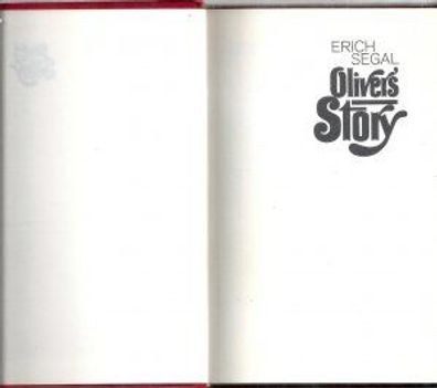 Erich Segal: Olivers Story - Hoffmann & Campe