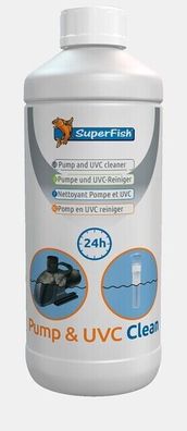 SuperFish Pumpenreiniger 1 Liter - Reiniger Koiteich Filter Pumpe Gartenteich