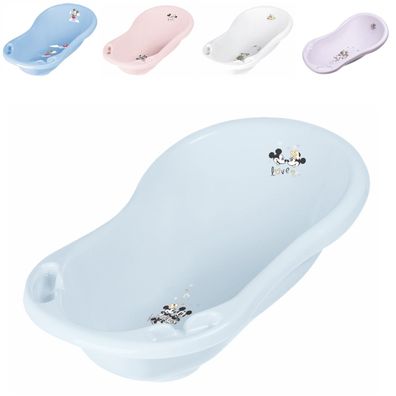 Lorelli Babybadewanne Comic 84 cm lang ergonomische Form Ablagefächer ab Geburt