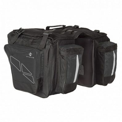 M-Wave doppelpacktasche Amsterdam Triple96 Liter schwarz