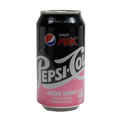 Pepsi Max Creaming Soda Cola - Australian Import 375 ml