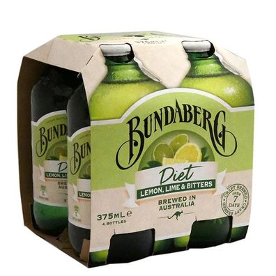 Bundaberg Diet Lemon, Lime & Bitters - Australian Import 4x375 ml