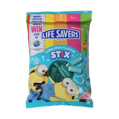 Life Savers Bubblegum Stix 200 g