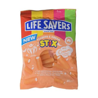 Life Savers Peaches & Cream Stix 200 g