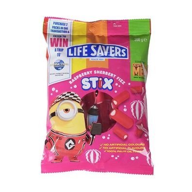 Life Savers Raspberry Sherbert Fizz Stix 200 g