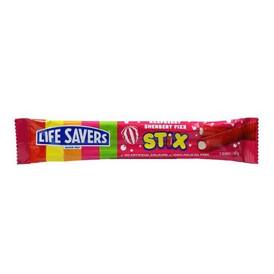 Life Savers Raspberry Sherbert Fizz Stix 40 g