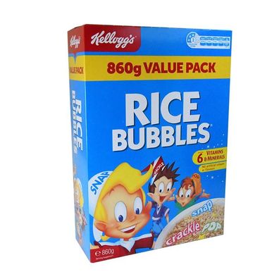 Kellogg's Rice Bubbles Puffed Rice Cerealien - Import [MHD: 28.10.2024] 850 g