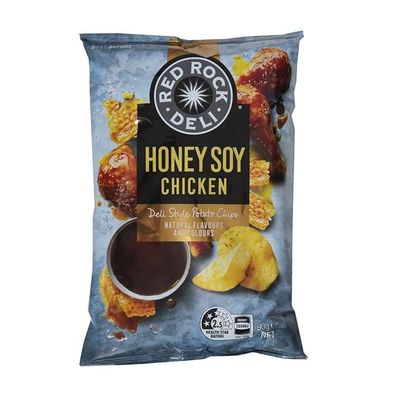 Red Rock Honey Soy Chicken Chips 90 g