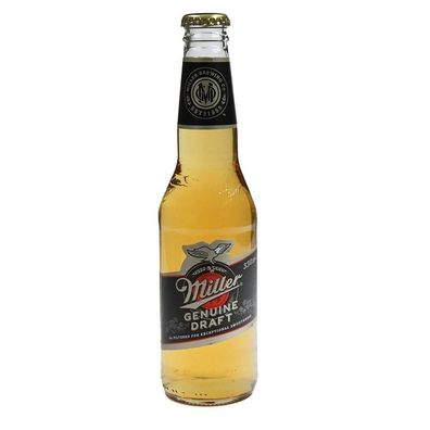 Miller Genuine Draft Lager Bottle 4.7 % vol. 330 ml