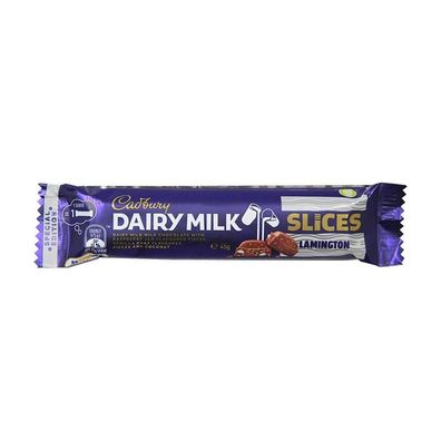 Cadbury Dairy Milk Slices Lamington - Import 45 g