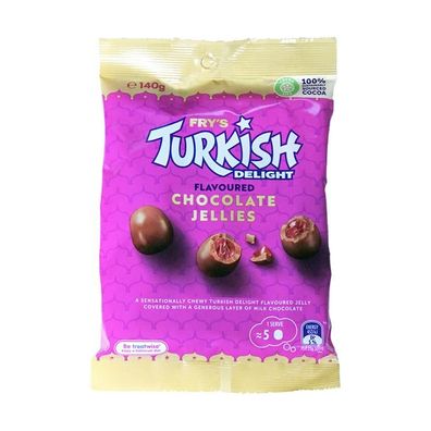 Cadbury Fry's Turkish Delight Chocolate Jellies - Import 140 g