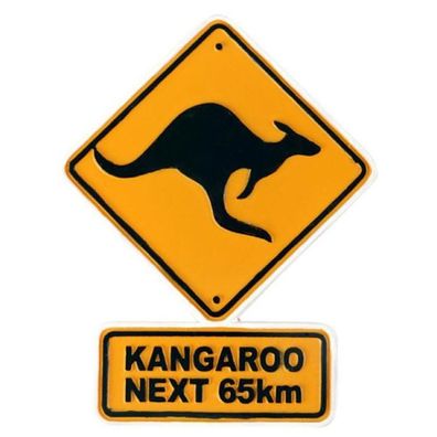 Magnet Australien 'Road Sign Australia / Känguru', 8.5 cm 1 St