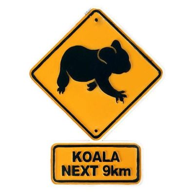 Magnet Australien 'Road Sign Australia / Koala', 8.5 cm 1 St