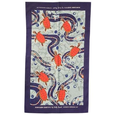 Tea Towel Australien 'Aboriginal Gali Waraba' blau 1 St