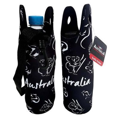 Water Bottle Holder Australien 'Wildlife Australia' Neopren schwarz, 28 cm 1 St