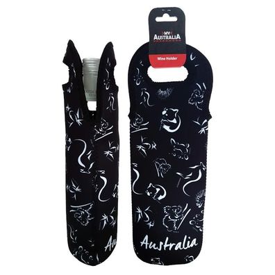 Wine Cooler Australien 'Wildlife Australia' Weinkühler Neopren schwarz, 32 cm 1 St