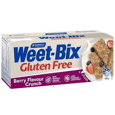 Weet-Bix Gluten Free Berry Flavour Crunch [MHD: 10.10.2024] 400 g