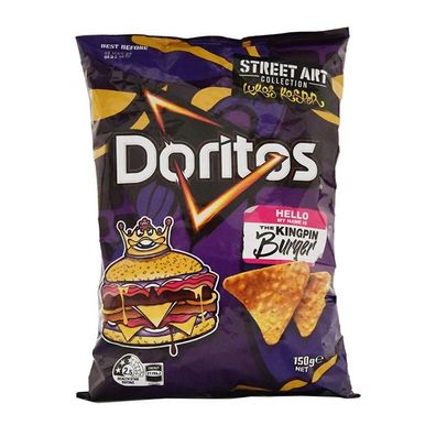 Doritos The Kingpin Burger Tortilla Chips - Import 150 g