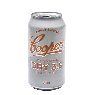 Coopers Dry Mid 3.5 Beer Can 3.5 % vol. 375 ml