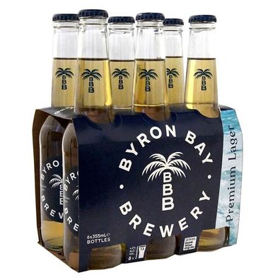 Byron Bay Brewery Premium Lager Bottle 4.2 % vol. 6x375 ml